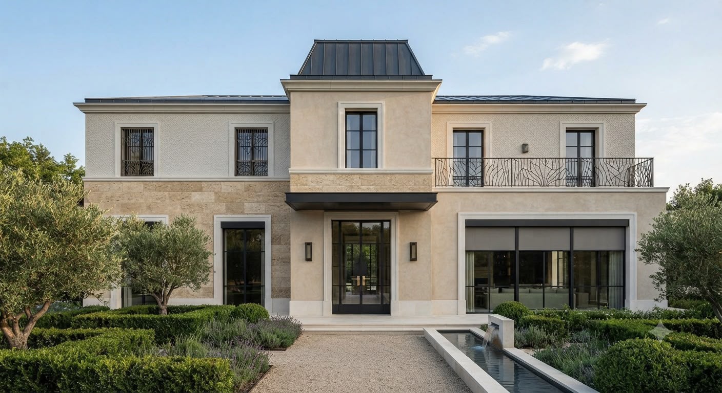 Finitions décoratives de façade réalisées par AL'NOVA Façade